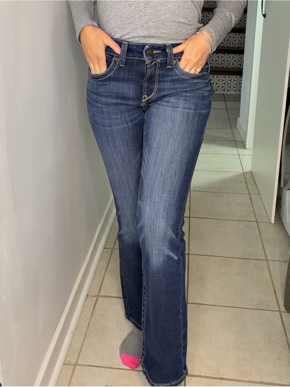 ARIAT Women's Dark Blue Bootcut Jeans